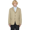 COMME DES GARÇONS HOMME DEUX BEIGE TWILL BLAZER