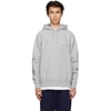 Stussy Grey Overdyed Stock Logo Hoodie