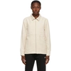 STUSSY STUSSY OFF-WHITE FAUX-SUEDE WORK SHIRT JACKET
