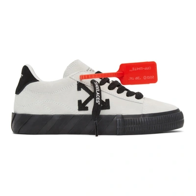 Off-white White New Arrows Vulcanized Low Sneakers In Black,grey
