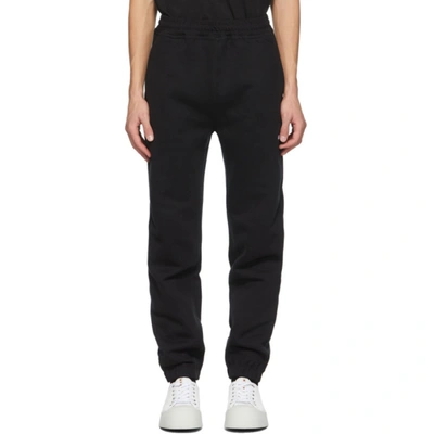 Msgm Black Logo Jogger Lounge Trousers