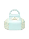 MOSCHINO WOMEN'S CAKE BOX LEATHER CLUTCH,0400013139394