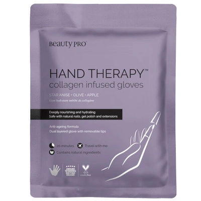 Beautypro Hand Therapy Collagen Infused Glove With Removable Finger Tips (1 Pair)