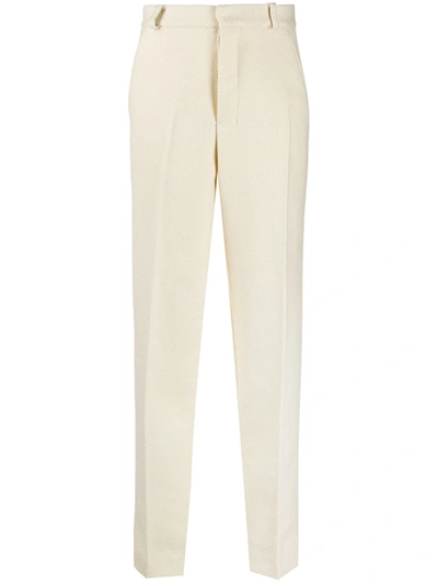 Ami Alexandre Mattiussi High-waisted Straight-leg Trousers In Neutrals