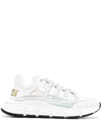 Versace 白色 Trigreca 运动鞋 In White