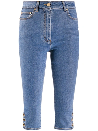 Moschino Below-the-knee Jeans In Blue