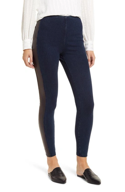 Lyssé Plus Size Toothpick Stretch Denim Leggings In Indigo