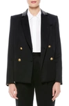 ALICE AND OLIVIA BERGEN DOUBLE BREASTED BLAZER,CC008214202