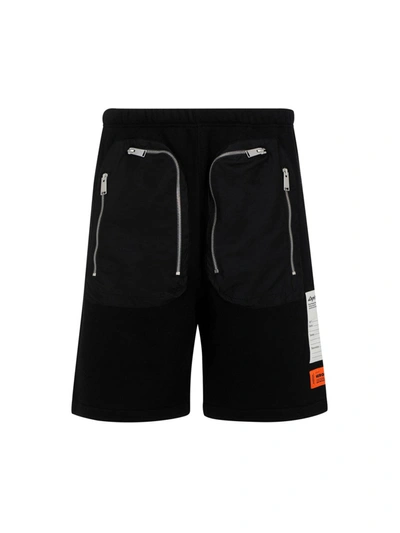 Heron Preston Zip Pocket Sweatshorts In Black