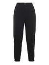 Yohji Yamamoto Slim Fit Wool Pants In Black In Black