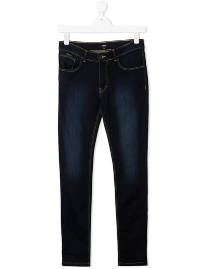 Hugo Boss Teen Straight-leg Jeans In Blue