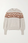 CHLOÉ FAIR ISLE ALPACA-BLEND SWEATER