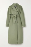 JACQUEMUS SABE BELTED WOOL-BLEND FELT COAT