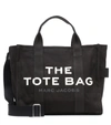 Marc Jacobs The Medium Canvas Tote Bag In Black