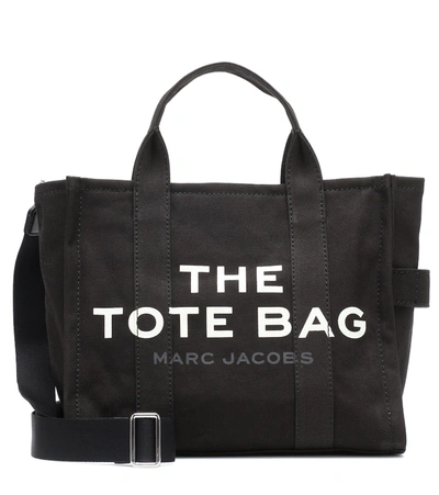 Marc Jacobs The Medium Canvas Tote Bag In Black
