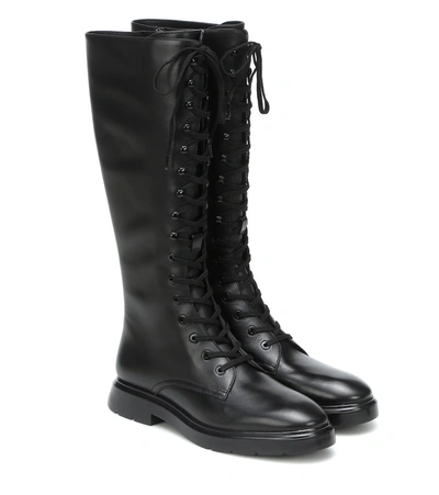 Stuart Weitzman Mckenzie Knee-high Leather Boots In Black