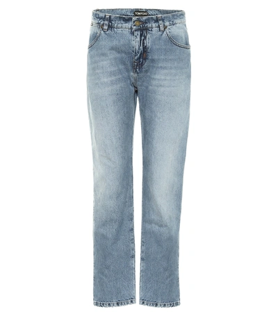 Tom Ford Mid-rise Boyfriend Jeans In Blue