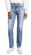 Ag E High Waist Straight Jeans In 19 Years Fruition