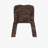 OUR LEGACY BROWN SHRUNKEN FAIR ISLE SWEATER,W4203SS15243539