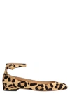 FRANCESCO RUSSO FRANCESCO RUSSO LEOPARD PRINT BALLET FLATS