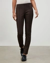 Lafayette 148 Acclaimed Stretch Gramercy Pant In Brown