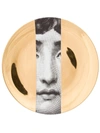 Fornasetti Printed Plate In Gold