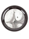 Fornasetti Round Tray In Black