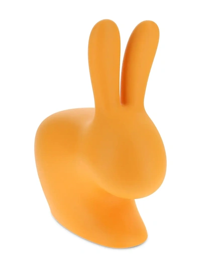 Qeeboo 兔子形小座椅 In Orange