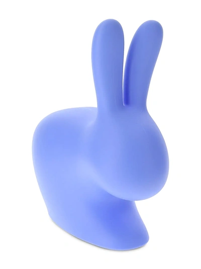 Qeeboo 兔子形小座椅 In Blue