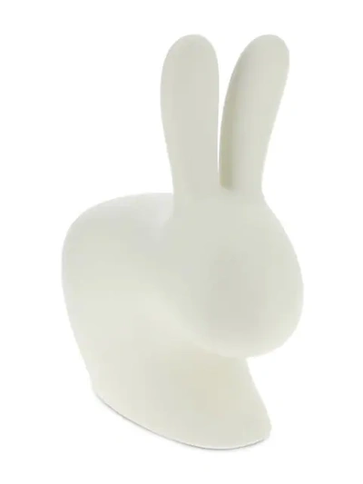 Qeeboo 兔子形小座椅 In White