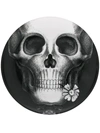 Fornasetti Skull Portrait Plate In Black