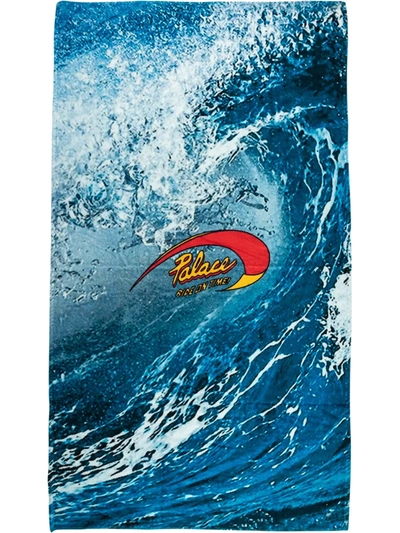 Palace Ride Print Towel In Blue