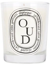 Diptyque Oud Classic Candle 6.5oz In White