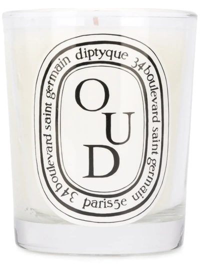 Diptyque Oud Candle In White
