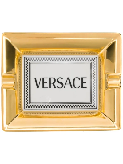 Versace Home Medusa Rhapsody Ashtray (16cm) In White