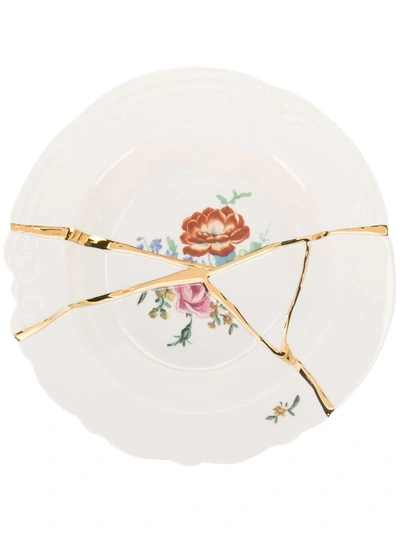 Seletti Floral Print Bowl In White