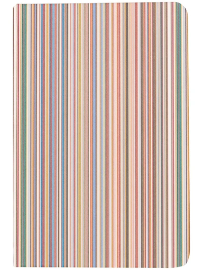 Paul Smith Signature Stripe Pocket Notebook In Neutrals