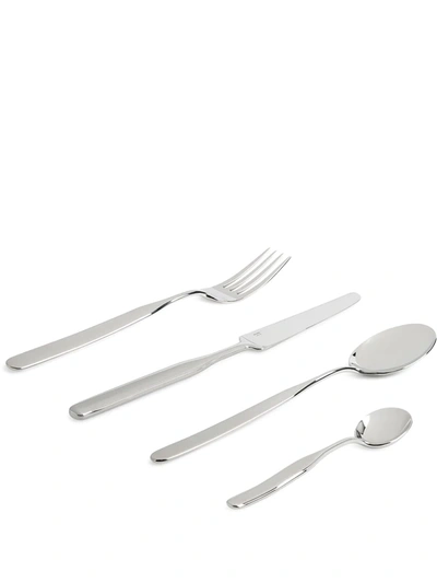 Alessi Collo Alto 24-piece Cutlery Set In Silver