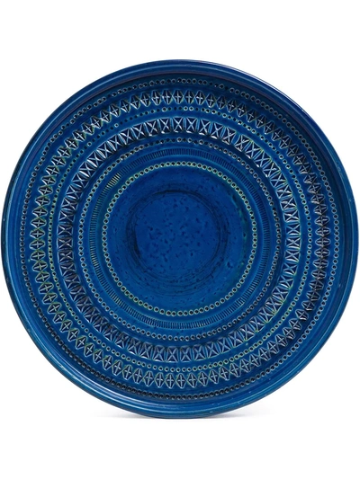 Bitossi Ceramiche Centerpiece Plate In Blue