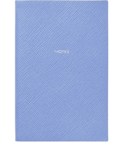 Smythson Chelsea Notebook In Blue