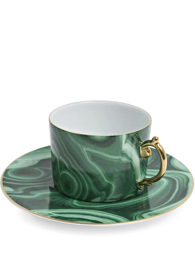 L'objet Malachite Tea Cup Set In Green