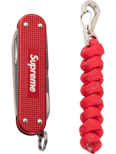 Supreme Victorinox Classic Alox Knife In Red