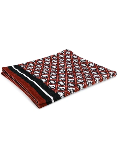 Dolce & Gabbana Dg Logo Print Towel In Red