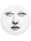 Fornasetti Eyes And Lips Print Plate In White