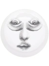 Fornasetti Upside Down Face Plate In White