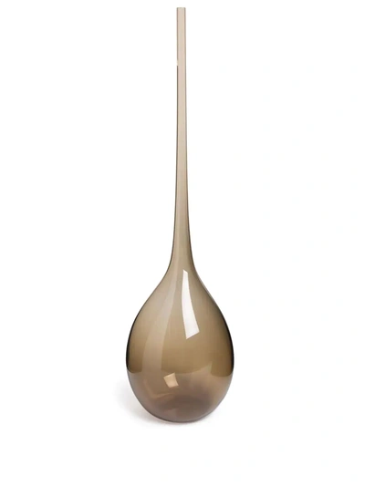 Nasonmoretti Bolle Sheer Vase In Brown