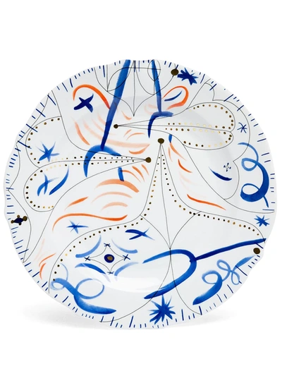 Vista Alegre Folkifunki Round Platter In White