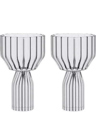 Fferrone Design Margot Glass Set In Neutrals