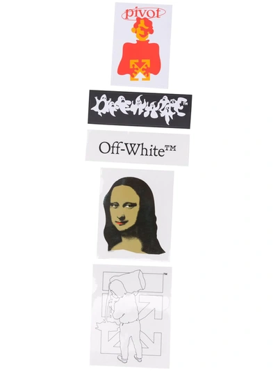 Off-white Mona Lisa-detail Sticker Set In White