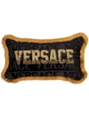 VERSACE SEQUINNED LOGO CUSHION